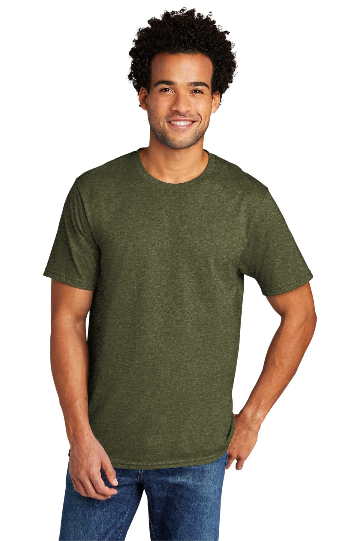 Port T-Shirts S / Military Green Heather Port & Company PC330: Tri-Blend Tee
