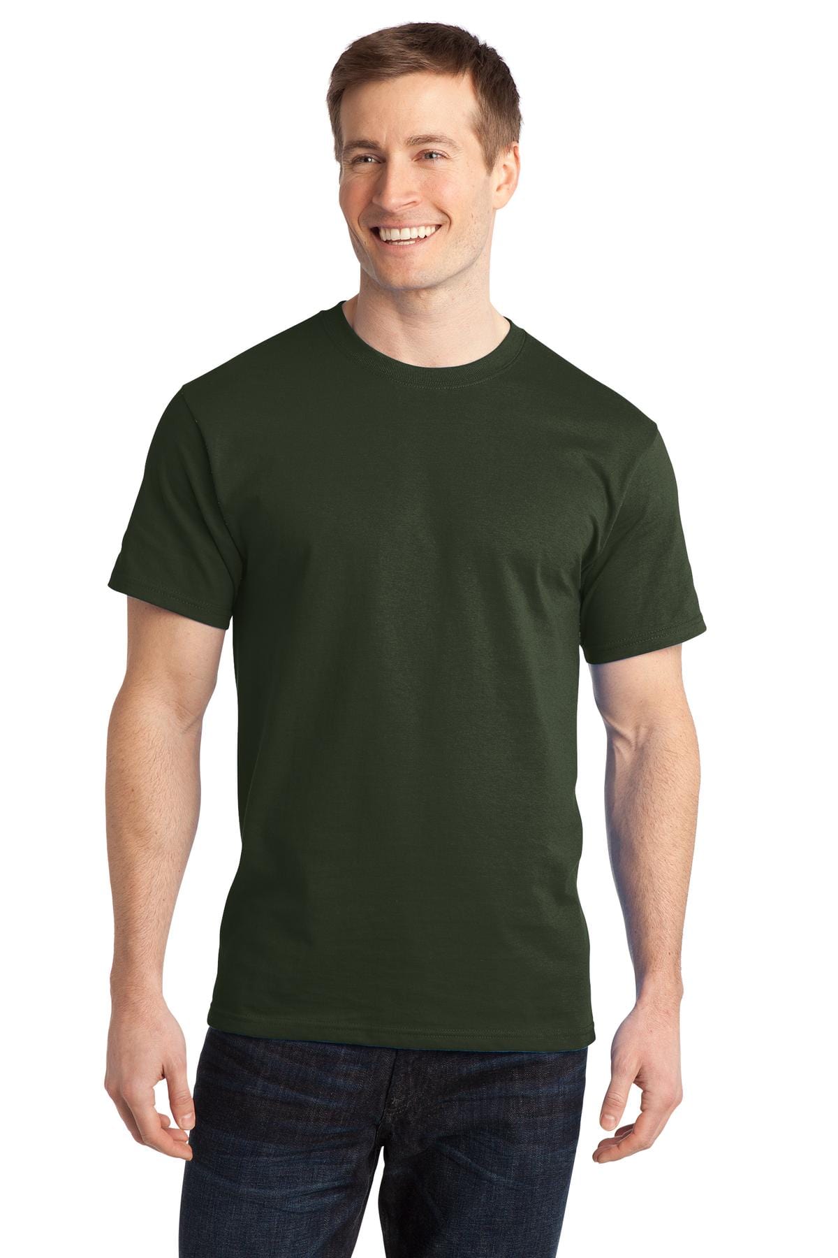 Port T-Shirts S / Olive Port & Company ®  - Ring Spun Cotton Tee. PC150