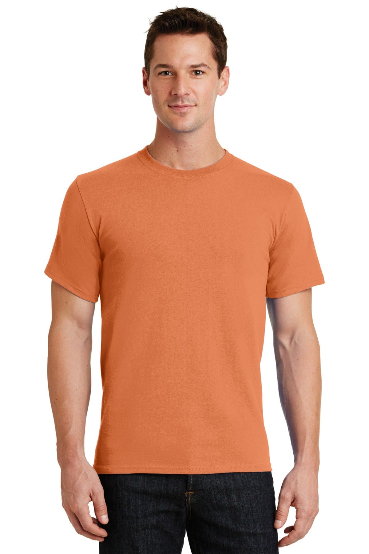 Port T-Shirts S / Orange Sherbet PC61: Port & Company Essential Tee