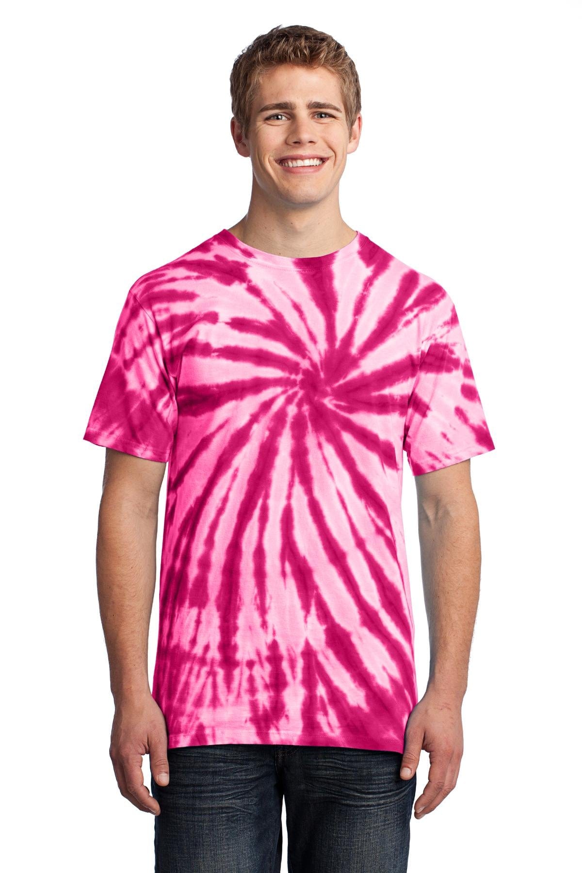 Port T-Shirts S / Pink Port & Company ®  - Tie-Dye Tee. PC147, Basic Colors