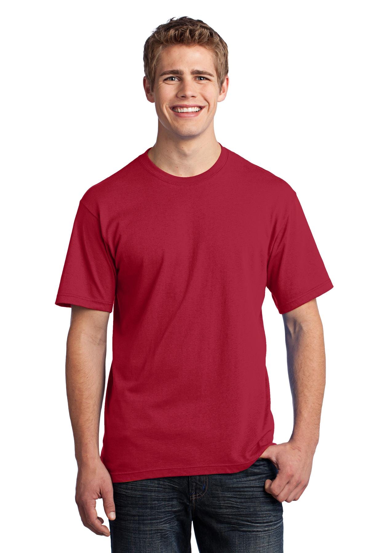 Port T-Shirts S / Red Port & Company ®  - All-American Tee. USA100