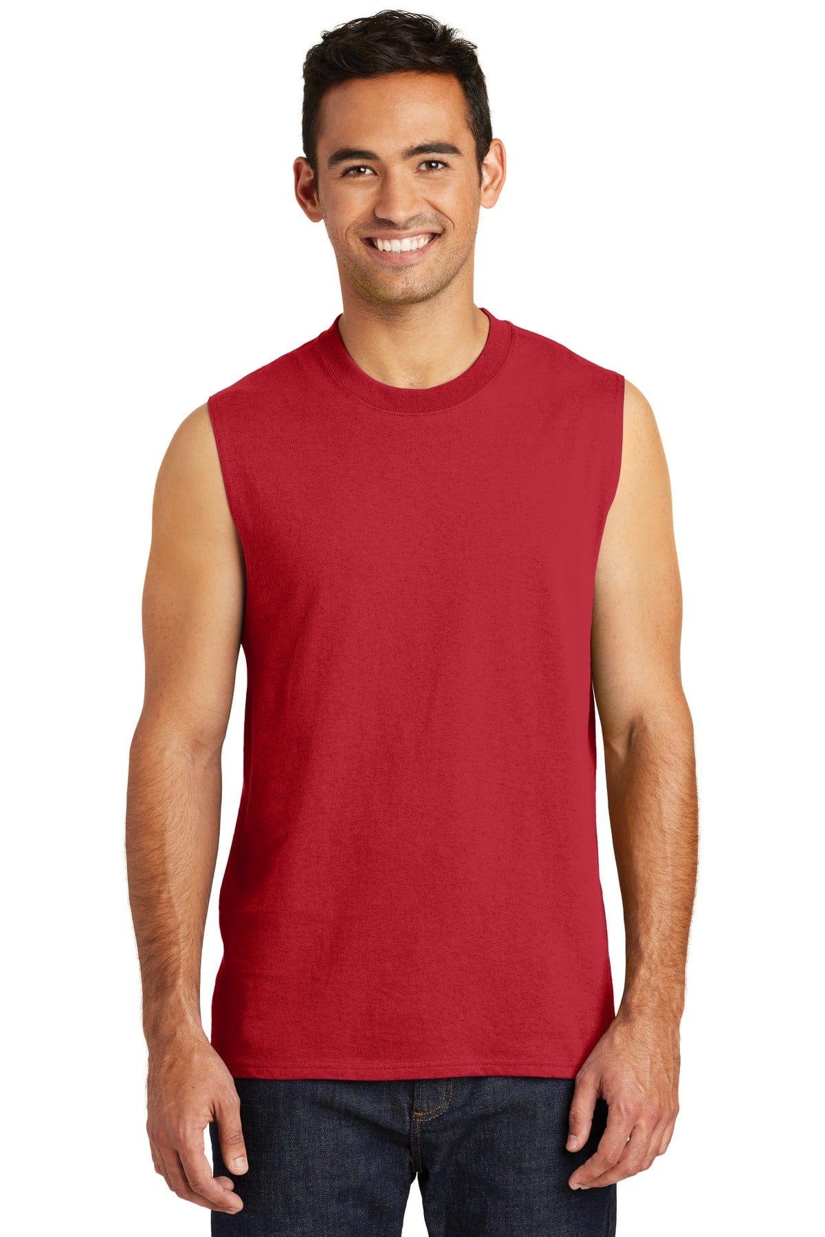 Port T-Shirts S / Red Port & Company  ®  Core Cotton Sleeveless Tee. PC54SL