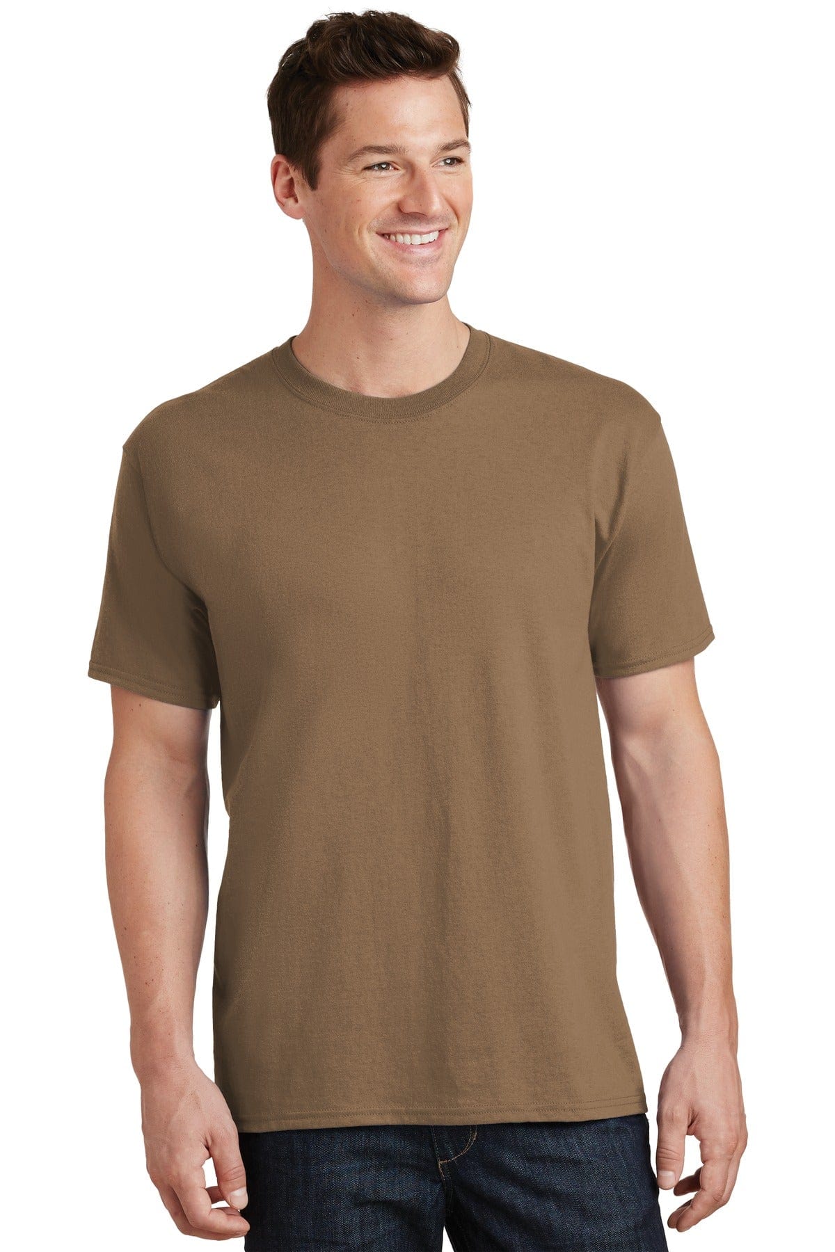 Port T-Shirts S / Woodland Brown Port & Company Core Cotton Tee. PC54