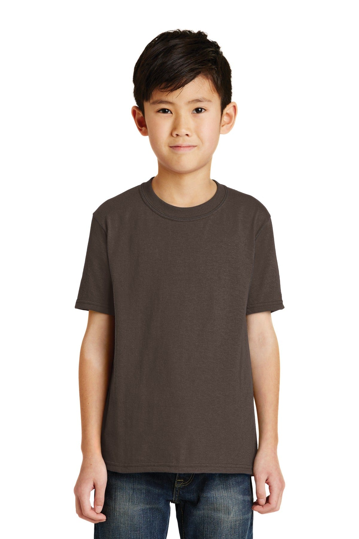 Port T-Shirts XL / Brown Port & Company ®  - Youth Core Blend Tee.  PC55Y, Basic Colors