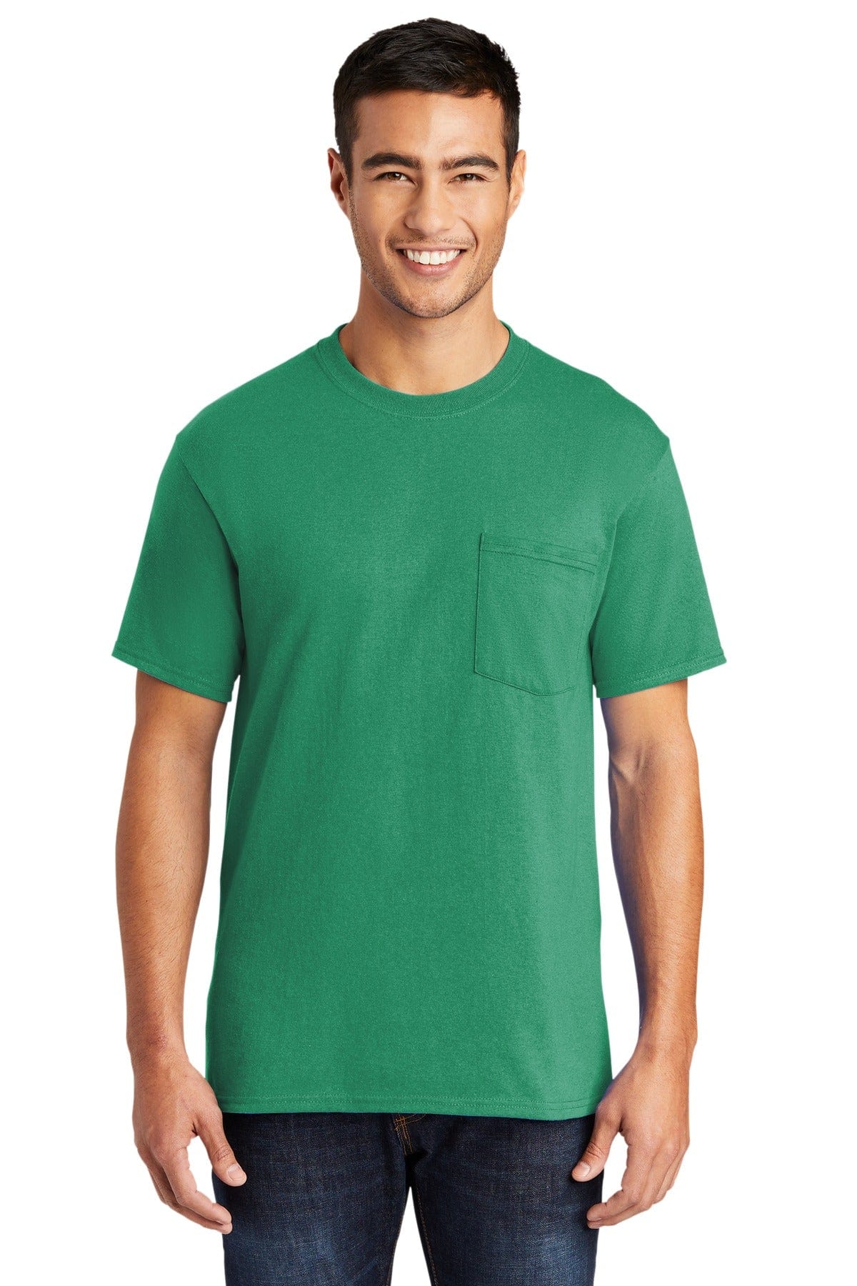 Port T-Shirts XLT / Kelly Port & Company ®  Tall Core Blend Pocket Tee. PC55PT