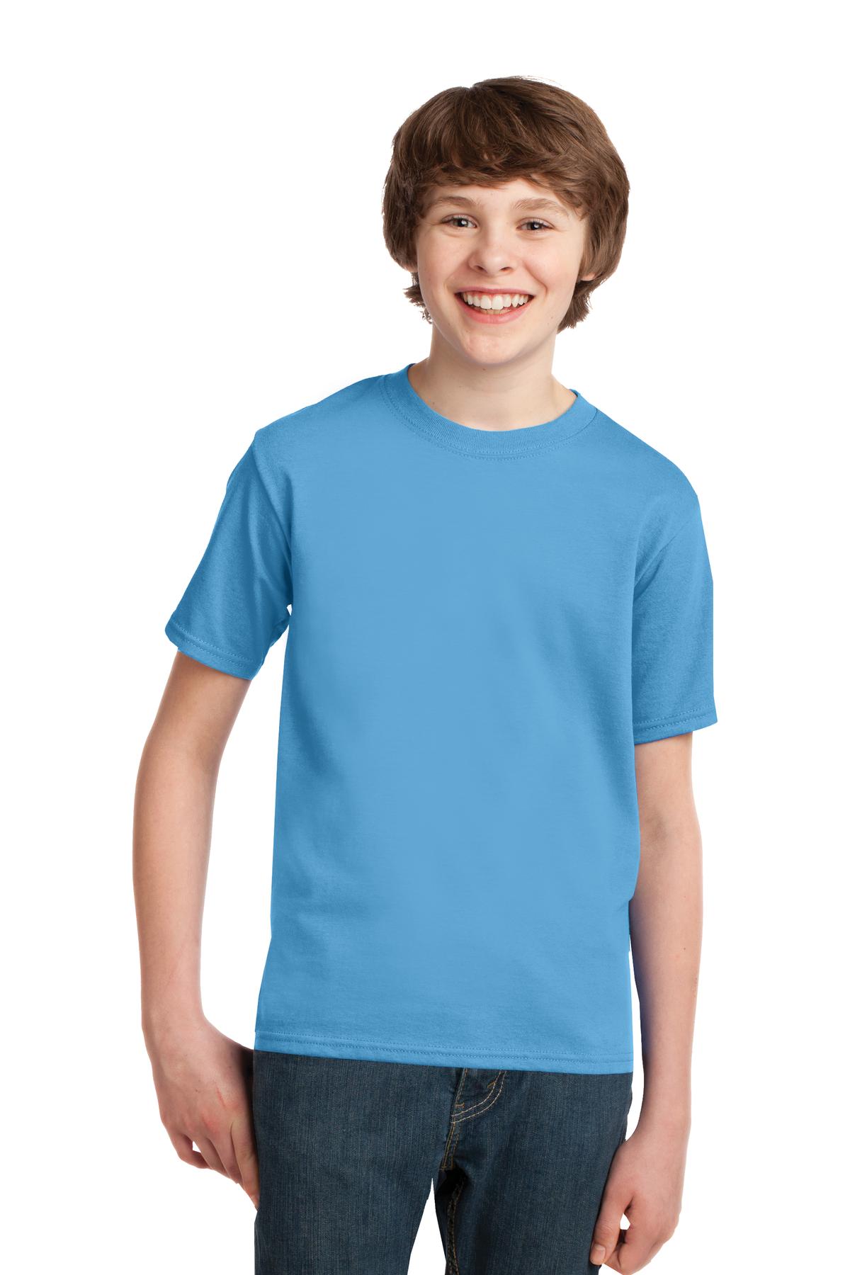 Port T-Shirts XS / Aquatic Blue Port & Company ®  - Youth Essential Tee. PC61Y