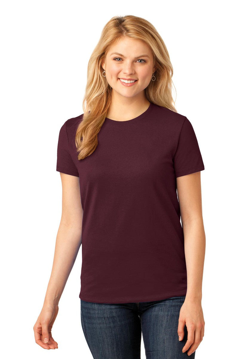 Port T-Shirts XS / Athletic Maroon Port & Company Ladies Core Cotton Tee. LPC54