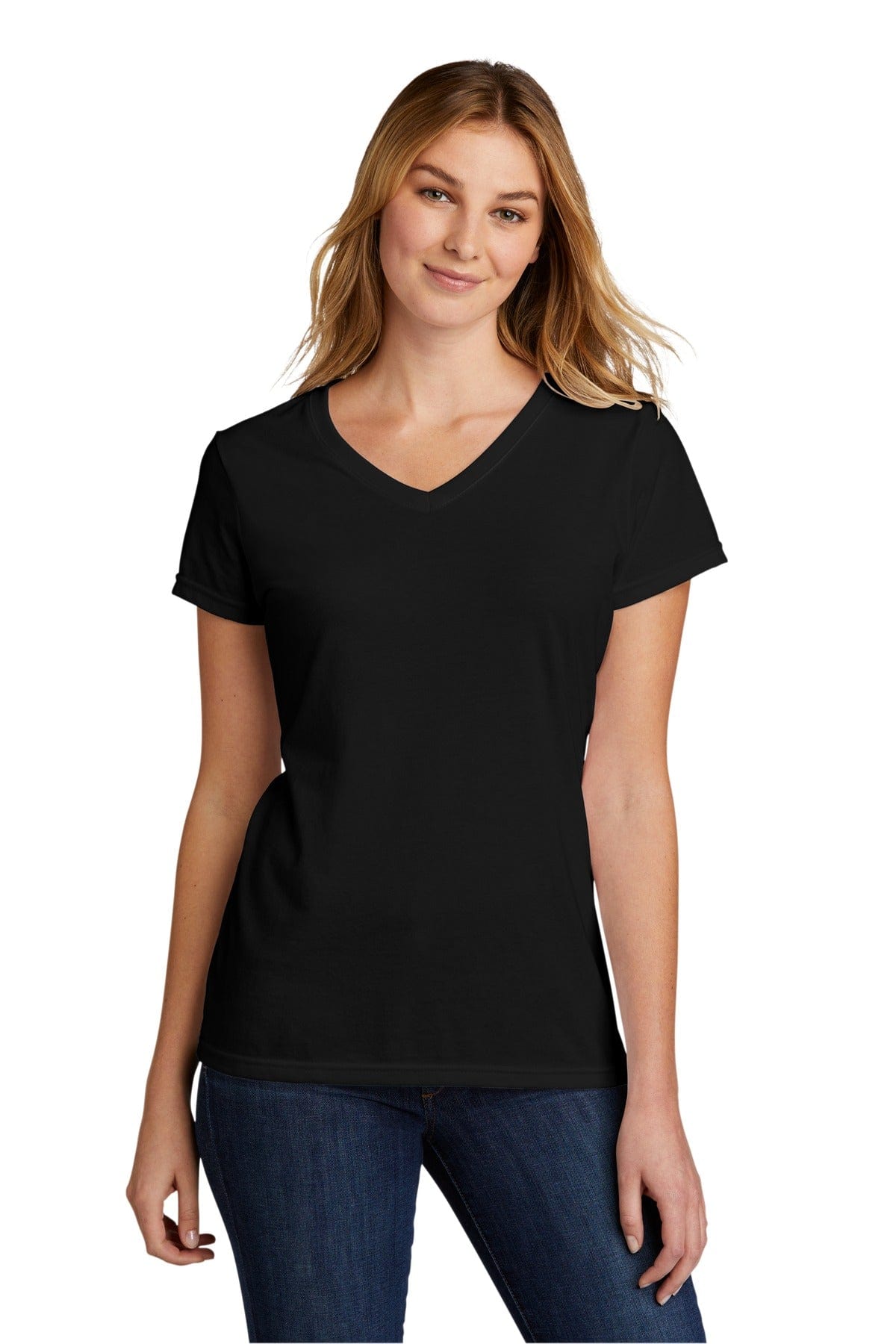 Port T-Shirts XS / Black Port & Company LPC330V: Ladies Tri-Blend V-Neck Tee