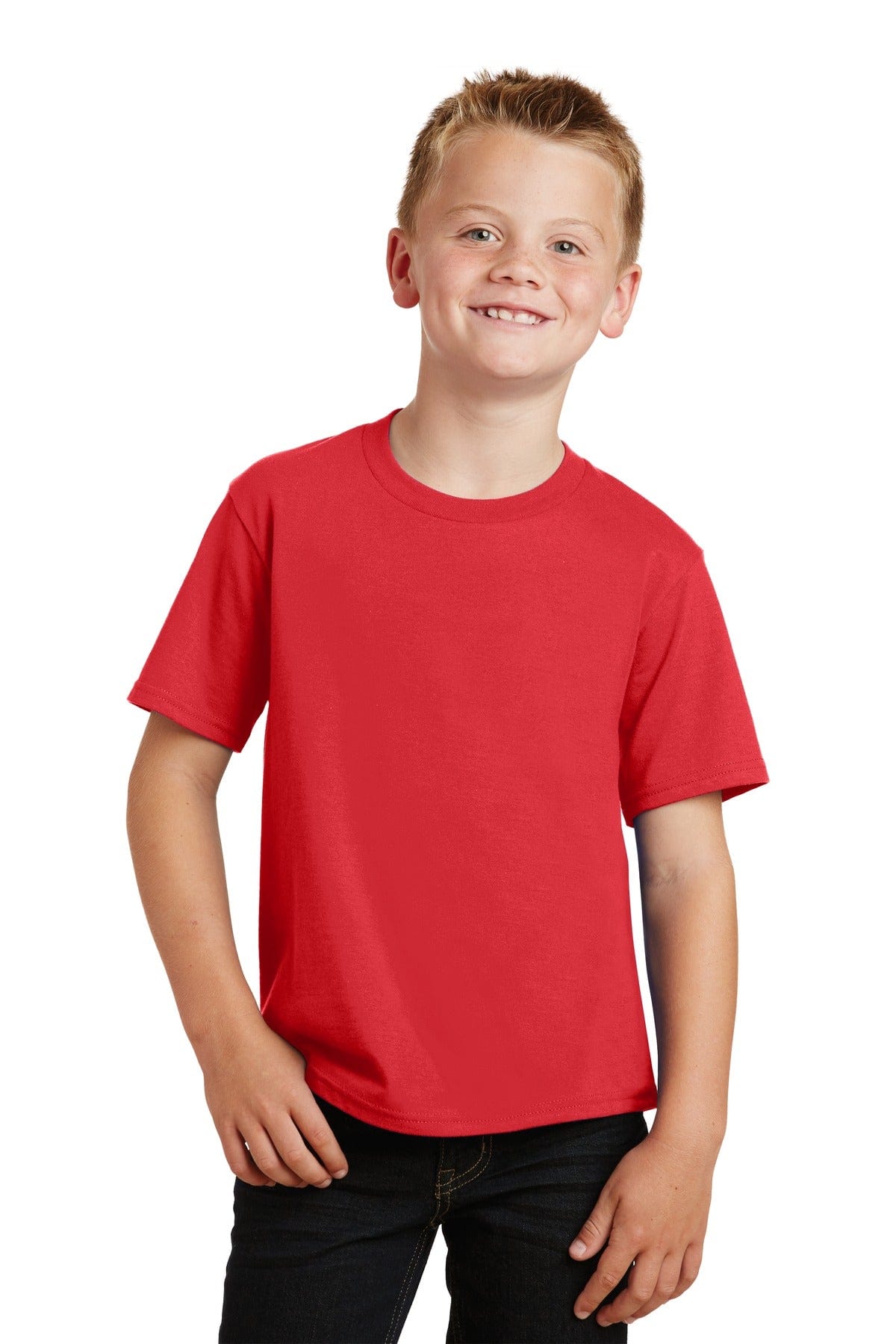 Port T-Shirts XS / Bright Red Port & Company ®  Youth Fan Favorite Tee. PC450Y