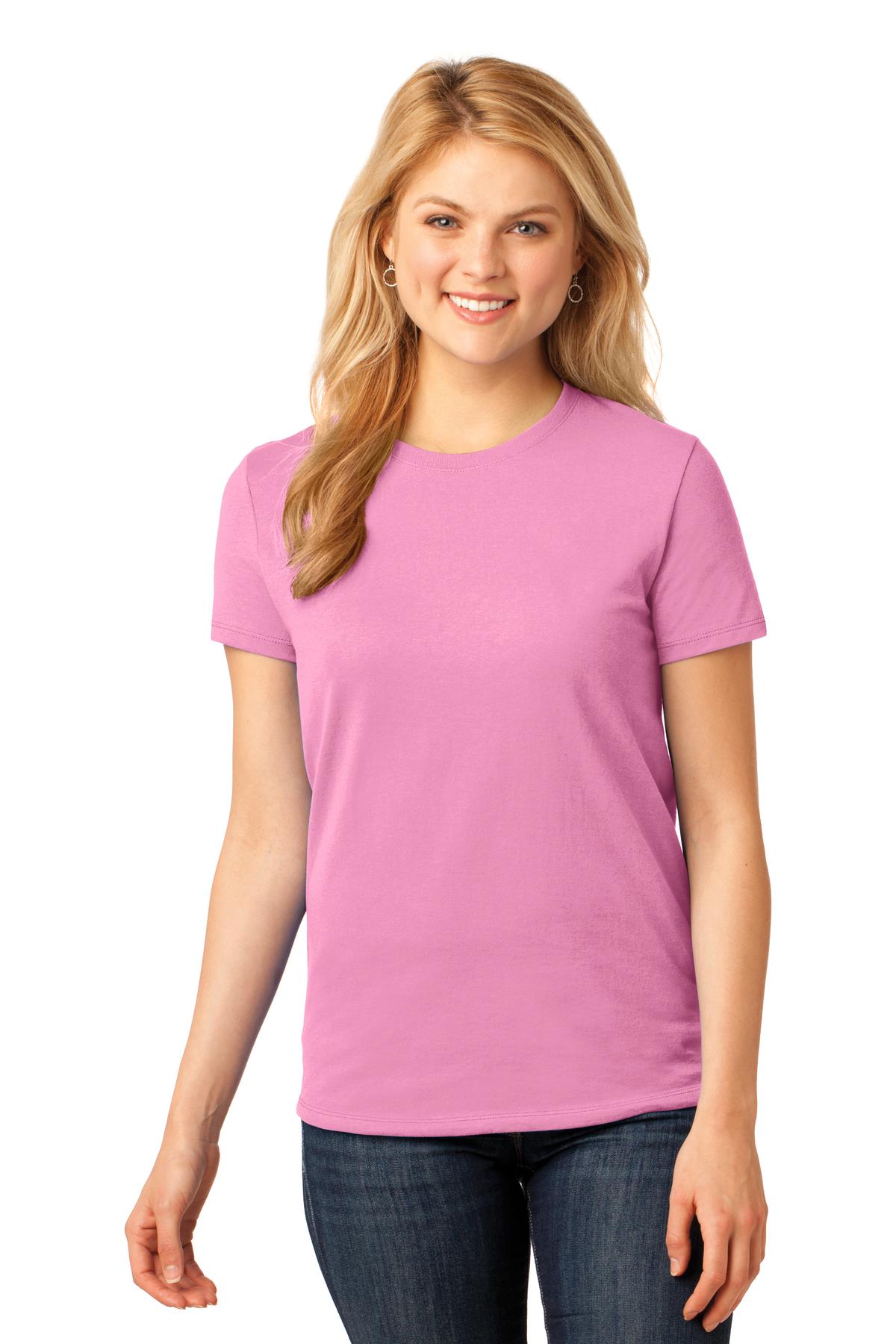 Port T-Shirts XS / Candy Pink Port & Company ®  Ladies Core Cotton Tee. LPC54, Basic Colors