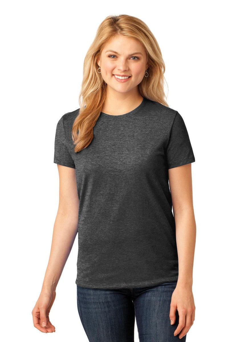 Port T-Shirts XS / Dark Heather Grey Port & Company Ladies Core Cotton Tee. LPC54