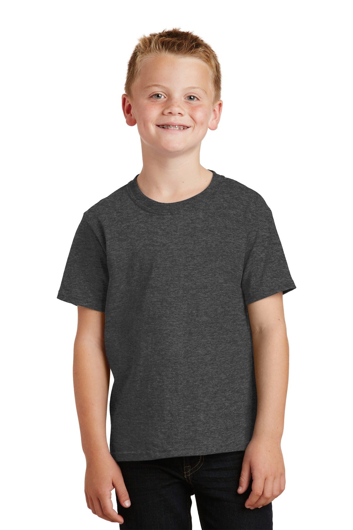 Port T-Shirts XS / Dark Heather Grey Port & Company ®  - Youth Core Cotton Tee. PC54Y, Traditional Colors