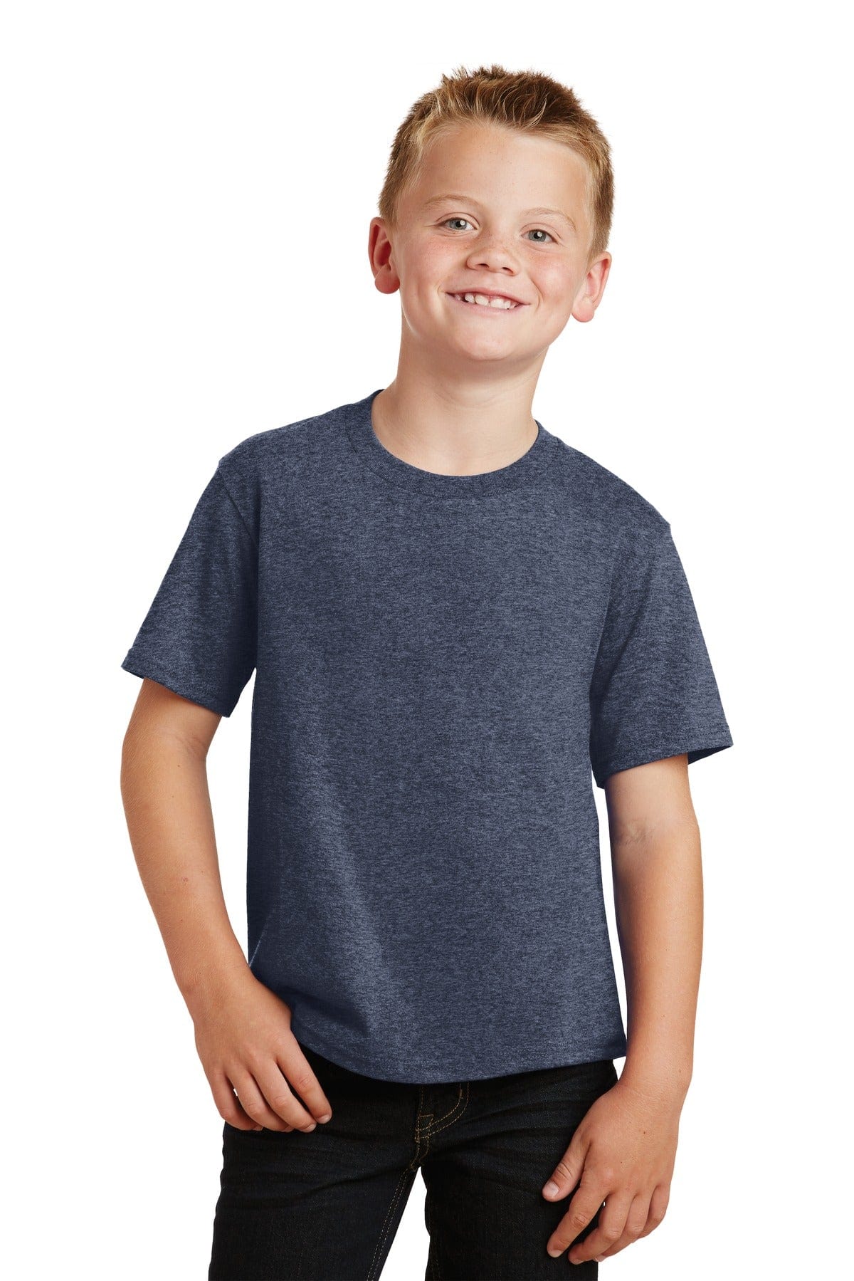 Port T-Shirts XS / Heather Navy Port & Company ®  Youth Fan Favorite Tee. PC450Y, Basic Colors