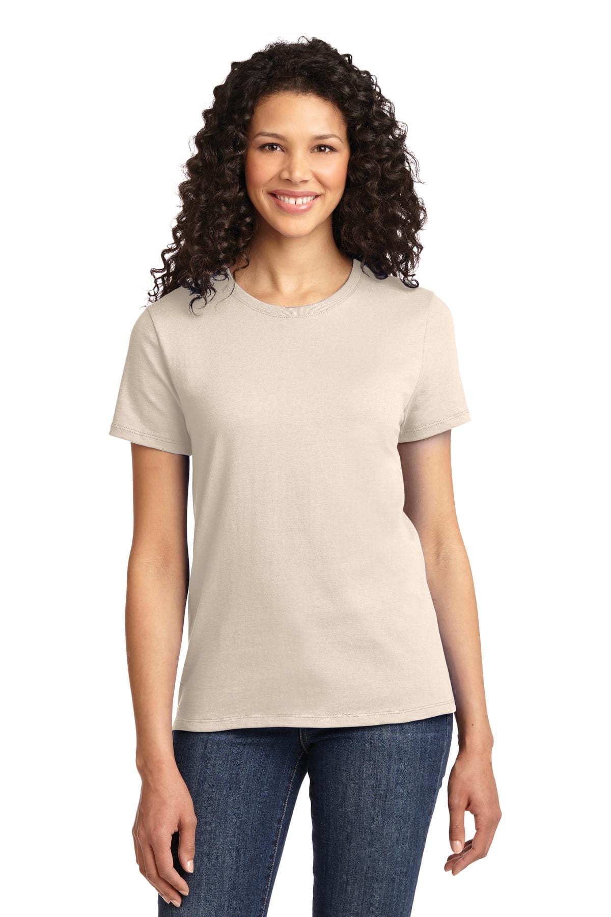 Port T-Shirts XS / Natural Port & Company ®  - Ladies Essential Tee. LPC61, Basic Colors