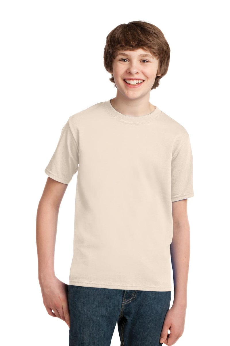 Port T-Shirts XS / Natural Port & Company ®  - Youth Essential Tee. PC61Y