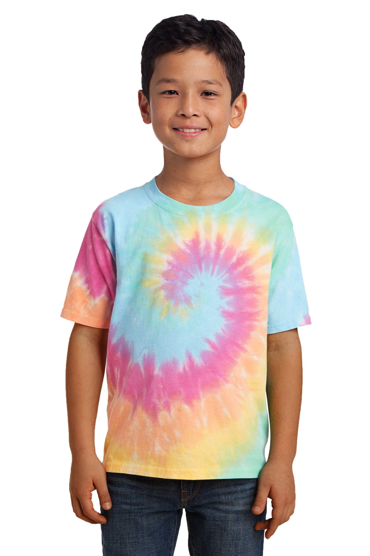 Port T-Shirts XS / Pastel Rainbow Port & Company ®  - Youth Tie-Dye Tee. PC147Y, Basic Colors
