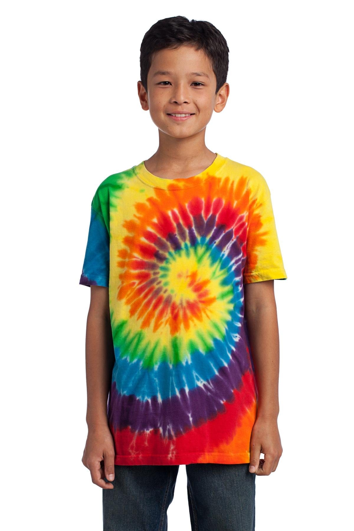 Port T-Shirts XS / Rainbow Port & Company ®  - Youth Tie-Dye Tee. PC147Y