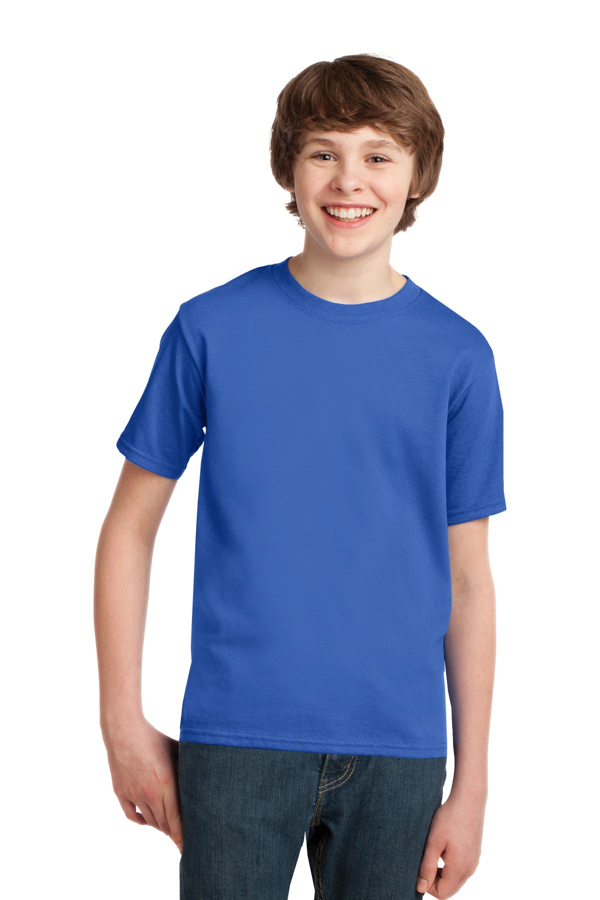 Port T-Shirts XS / Royal Port & Company ®  - Youth Essential Tee. PC61Y