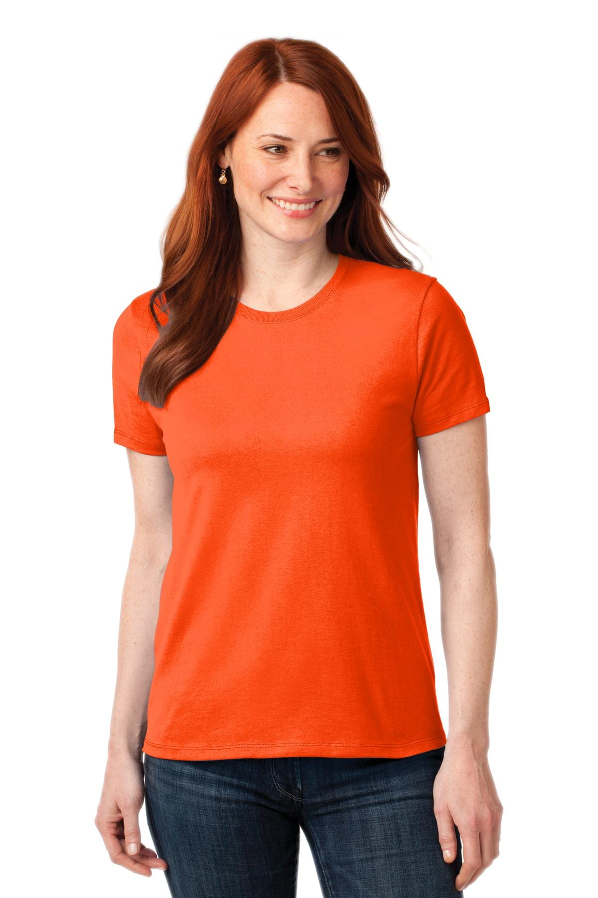 Port T-Shirts XS / Safety Orange Port & Company ®  Ladies Core Blend Tee. LPC55