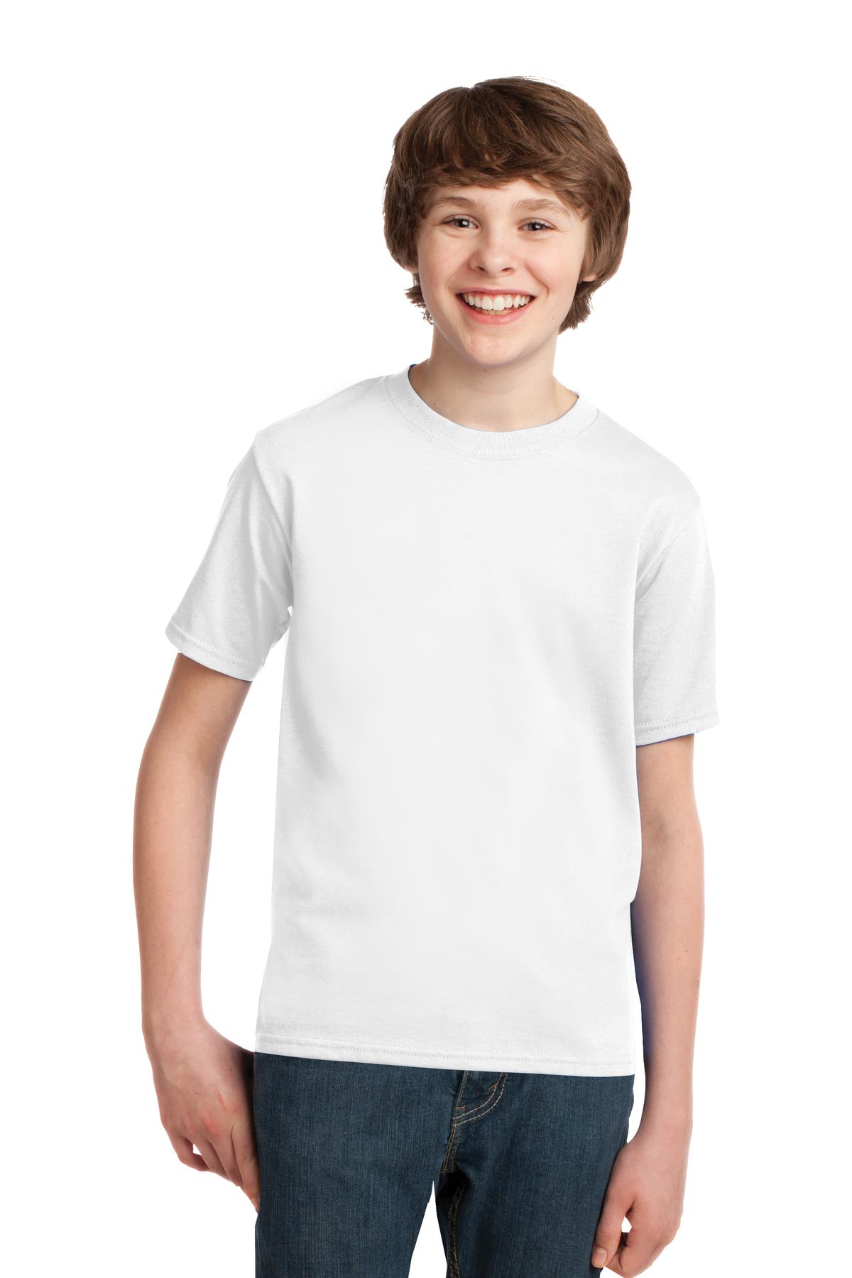 Port T-Shirts XS / White Port & Company ®  - Youth Essential Tee. PC61Y