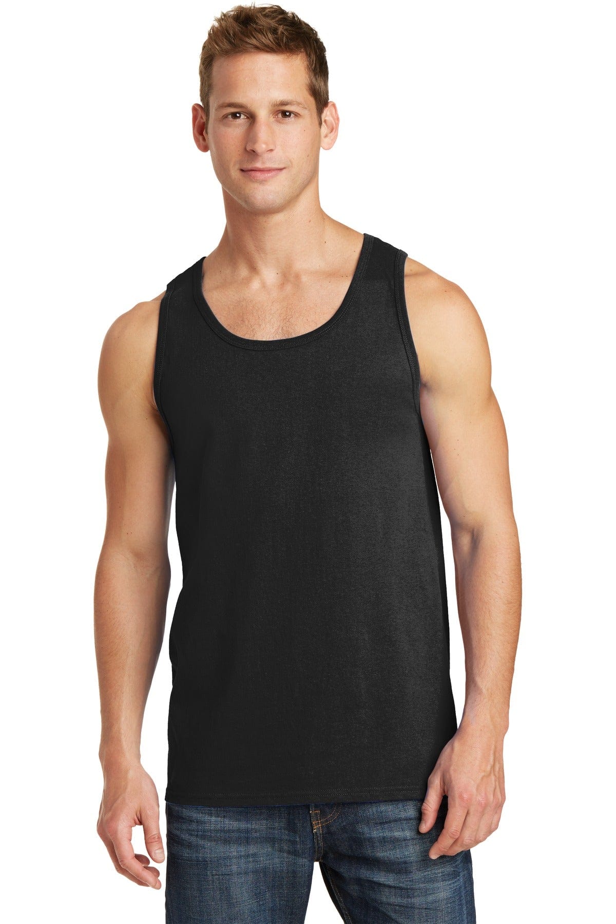 Port Tank Tops S / Jet Black Port & Company ®  Core Cotton Tank Top.  PC54TT