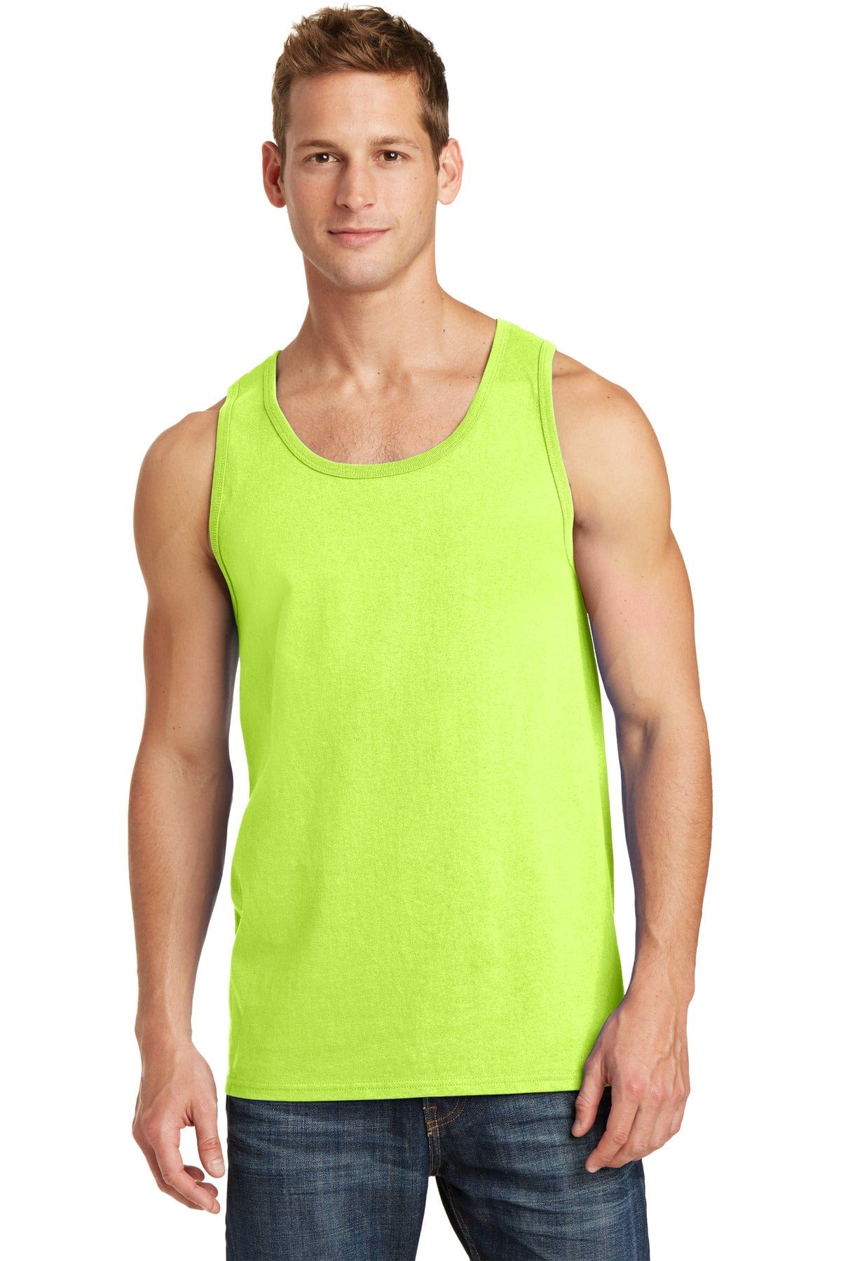 Port Tank Tops S / Neon Yellow Port & Company ®  Core Cotton Tank Top.  PC54TT