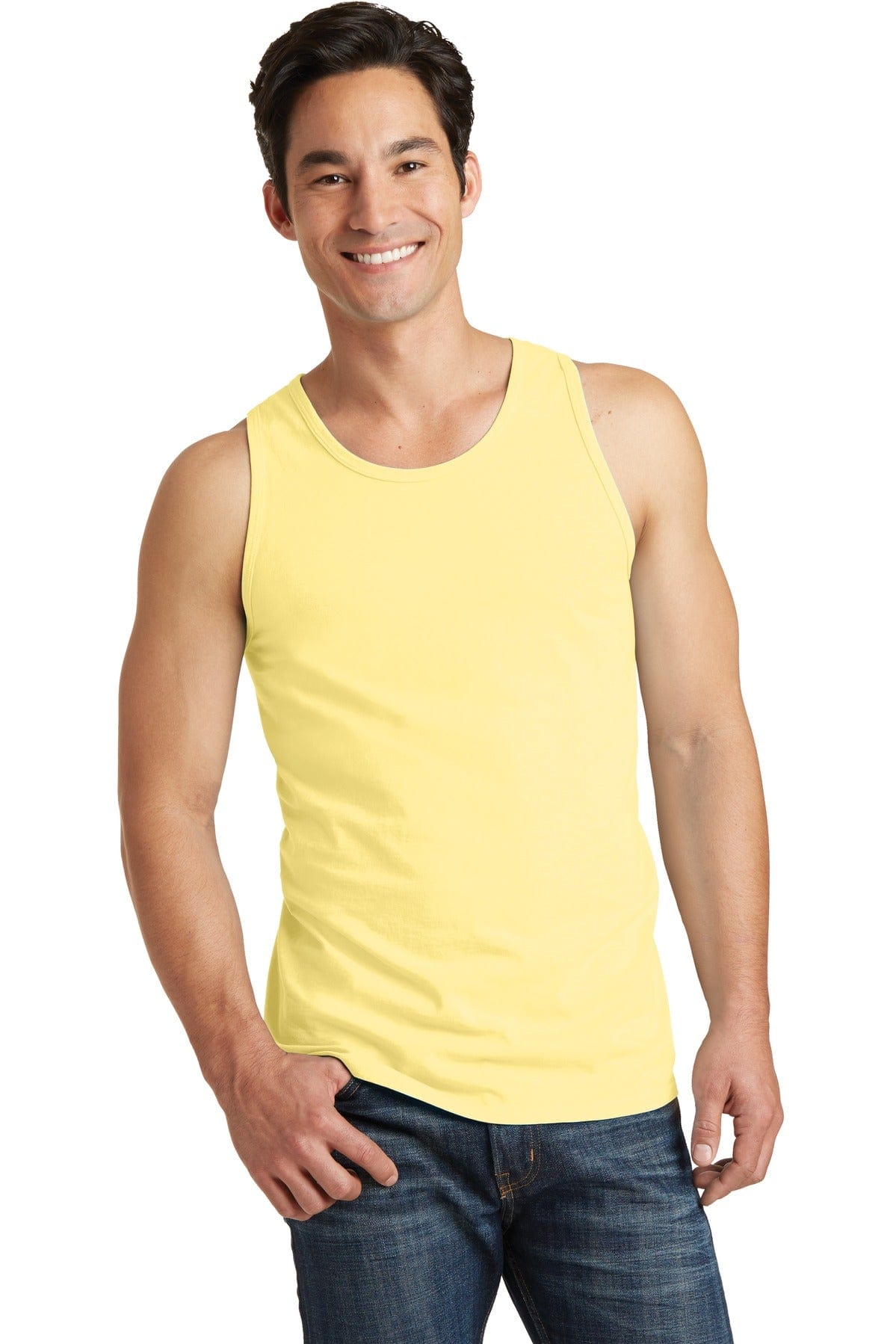 Port Tank Tops S / Popcorn Port & Company ®  Beach Wash ™  Garment-Dyed Tank.  PC099TT, Basic Colors