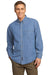 Port Woven Shirts Port & Company ®  - Long Sleeve Value Denim Shirt. SP10