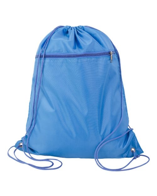 Q-Tees Q135200-Polyester Cinchpack in Carolina Blue