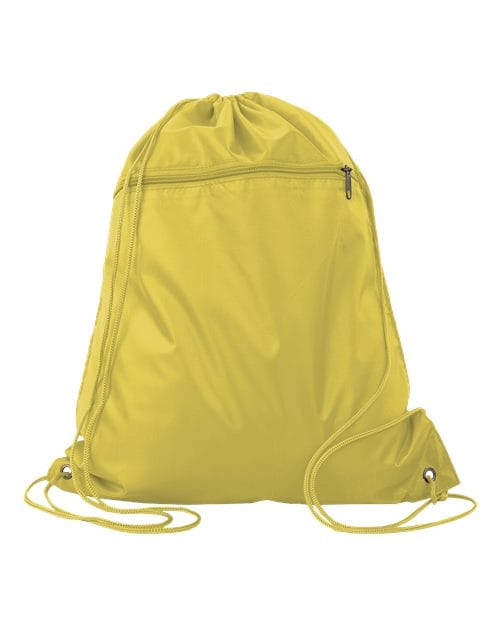 Q-Tees Q135200-Polyester Cinchpack in Gold