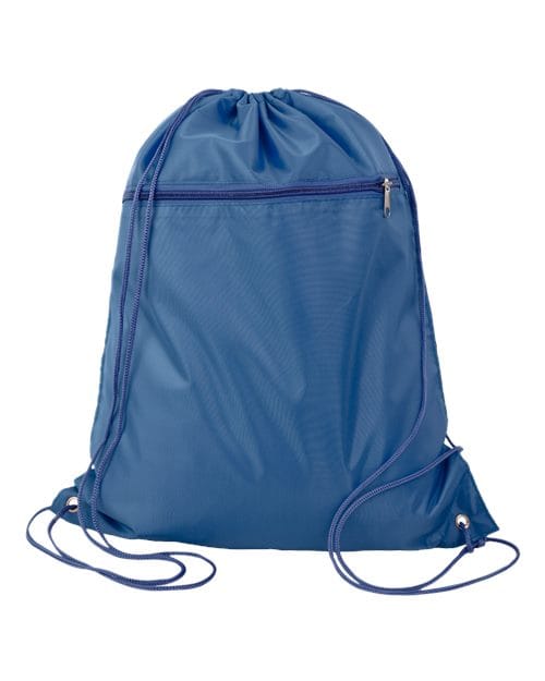 Q-Tees Q135200-Polyester Cinchpack in Navy
