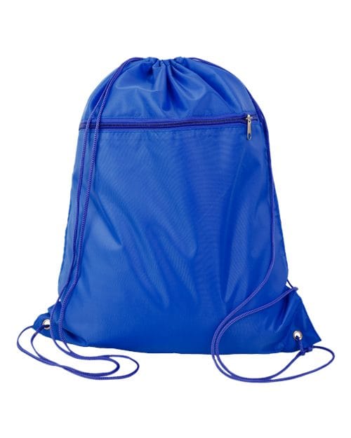 Q-Tees Q135200-Polyester Cinchpack in Royal
