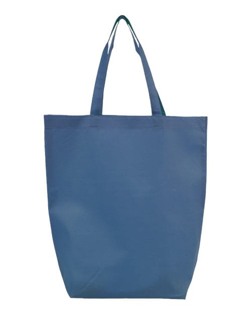 Q-Tees Q1251-Non-Woven Gusset Bottom Tote in Navy