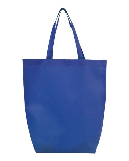 Q-Tees Q1251-Non-Woven Gusset Bottom Tote in Royal