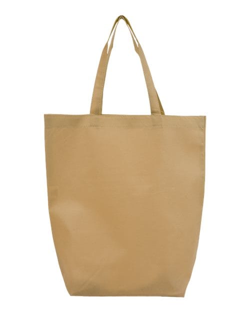 Q-Tees Q1251-Non-Woven Gusset Bottom Tote in 