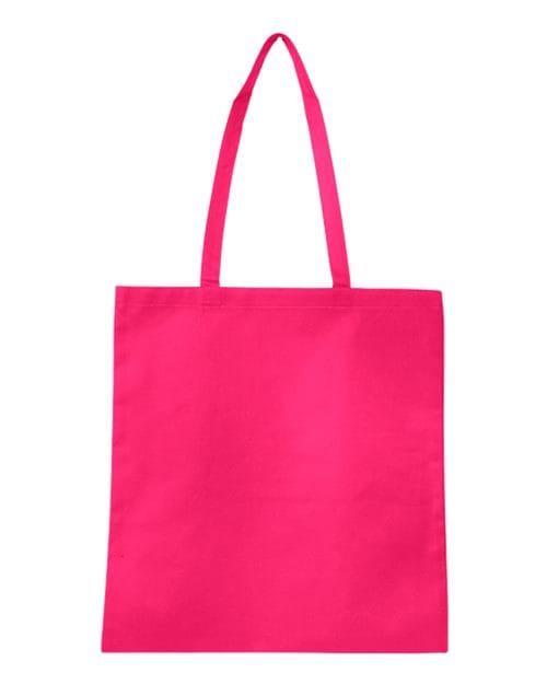 Q-Tees Q126300-Non-Woven Tote Bag in Hot Pink