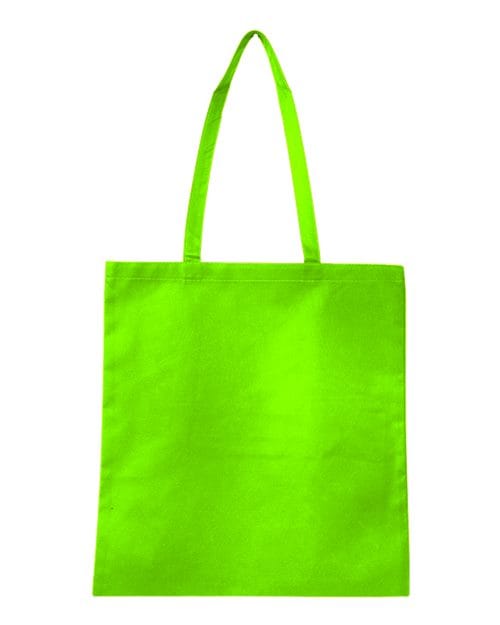 Q-Tees Q126300-Non-Woven Tote Bag in Lime Green