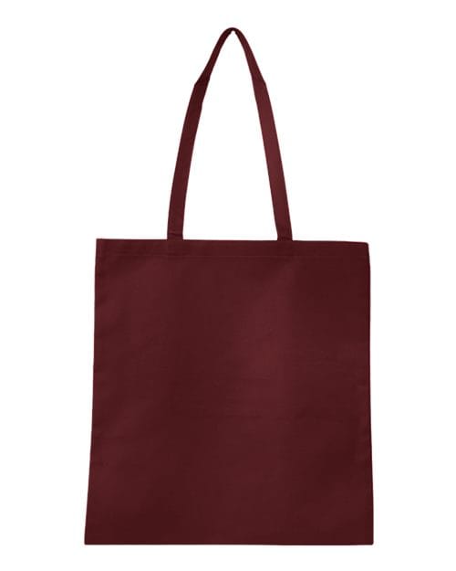 Q-Tees Q126300-Non-Woven Tote Bag in Maroon