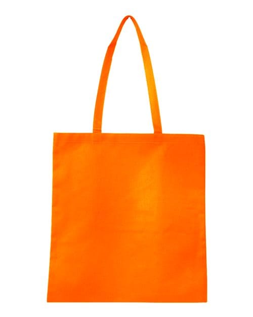 Q-Tees Q126300-Non-Woven Tote Bag in Orange