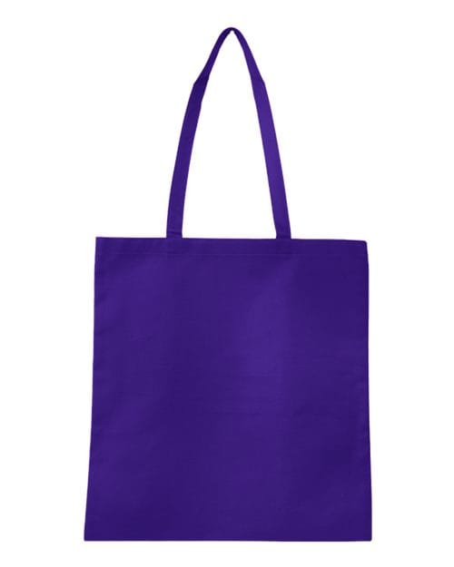 Q-Tees Q126300-Non-Woven Tote Bag in Purple