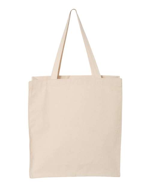 Q-Tees 4323 OSFA / Natural Q-Tees Q125300-14L Shopping Bag