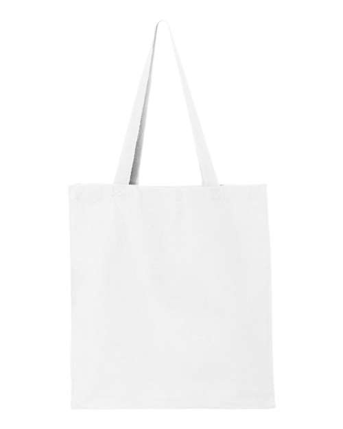 Q-Tees 4323 OSFA / White Q-Tees Q125300-14L Shopping Bag