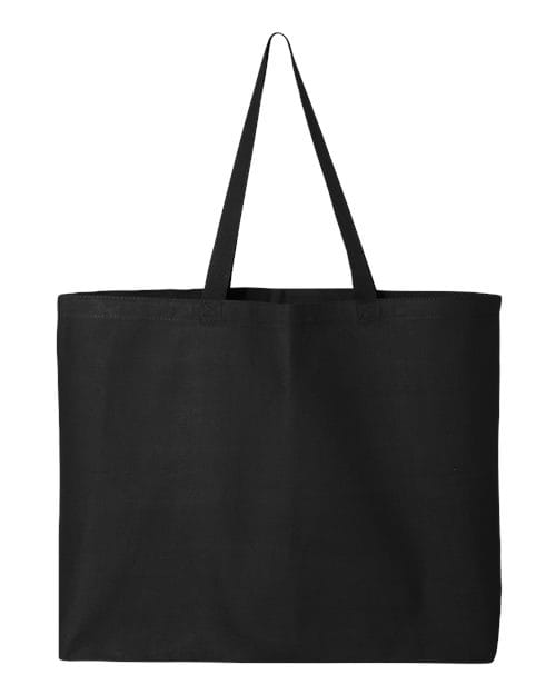 Q-Tees 4324 OSFA / Black Q-Tees Q600-25L Jumbo Tote