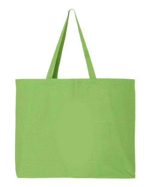 Q-Tees 4324 OSFA / Lime Q-Tees Q600-25L Jumbo Tote