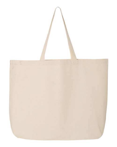 Q-Tees 4324 OSFA / Natural Q-Tees Q600-25L Jumbo Tote