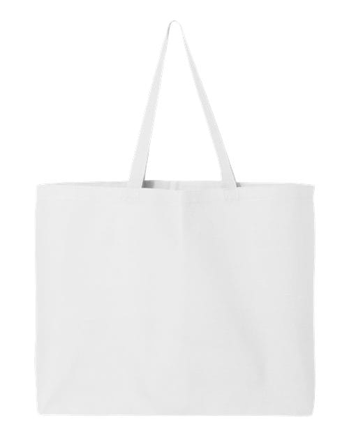 Q-Tees 4324 OSFA / White Q-Tees Q600-25L Jumbo Tote