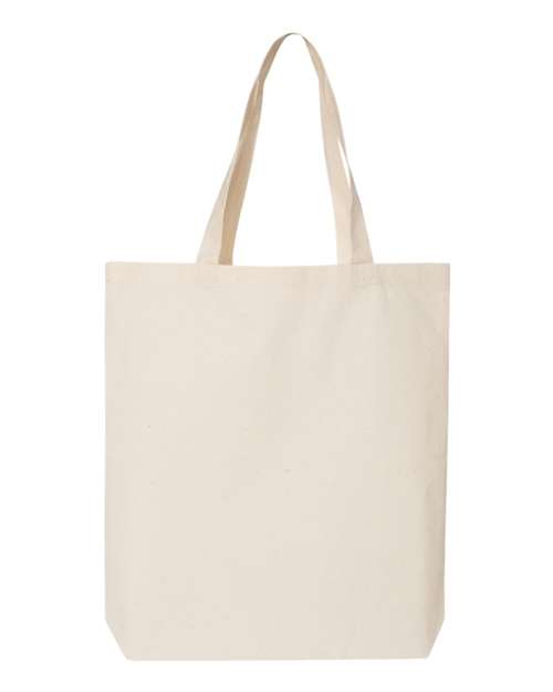 Q-Tees 4325 OSFA / Natural Q-Tees QTBG-12L Economical Tote
