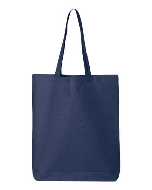 Q-Tees 4325 OSFA / Navy Q-Tees QTBG-12L Economical Tote