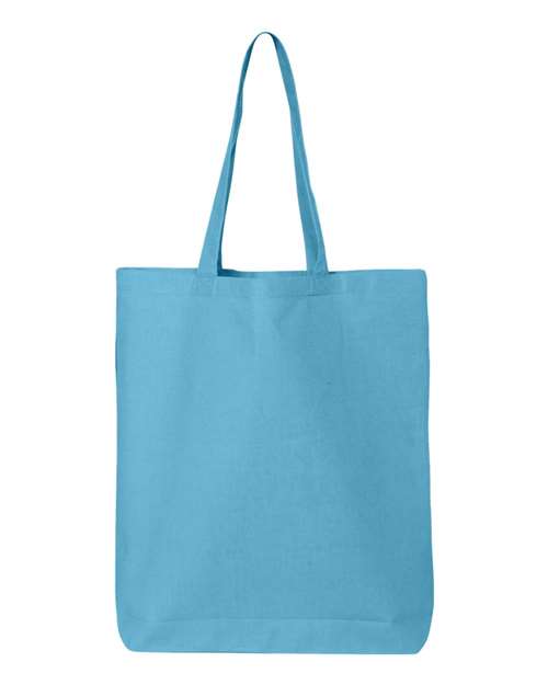 Q-Tees 4325 OSFA / Turquoise Q-Tees QTBG-12L Economical Tote