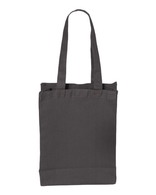 Q-Tees Q1000-12L Gussetted Shopping Bag in Charcoal